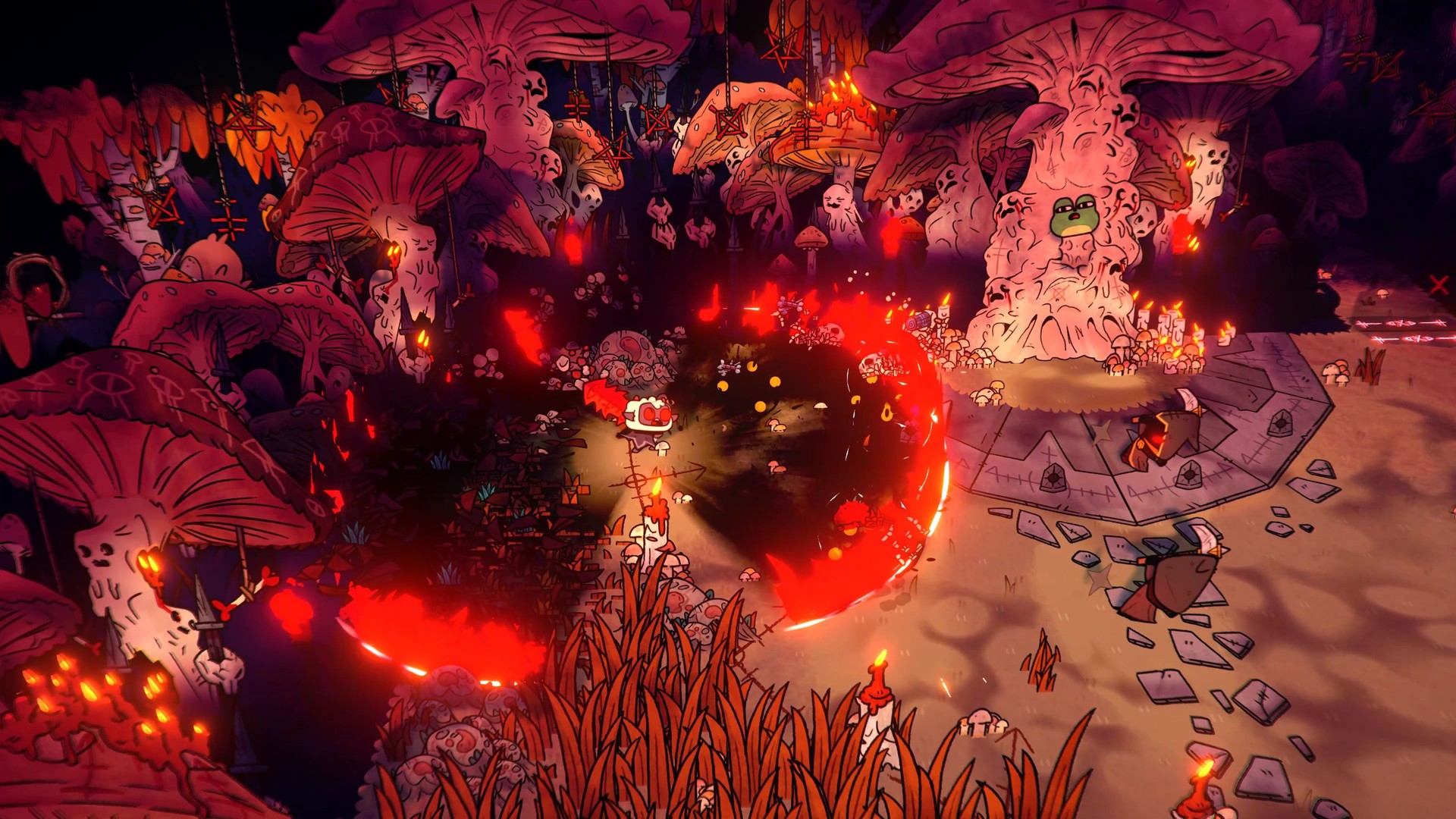 Cult of the Lamb environment